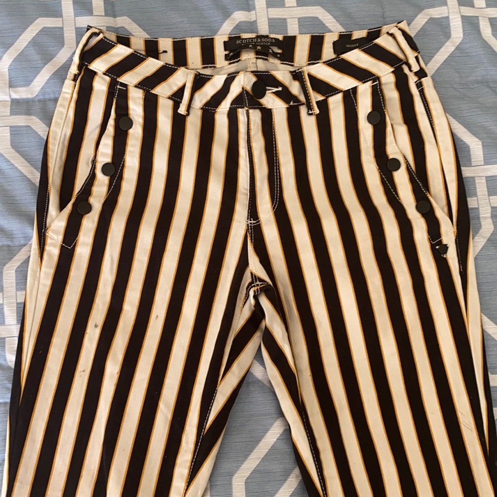 Scotch and soda viola striped pants